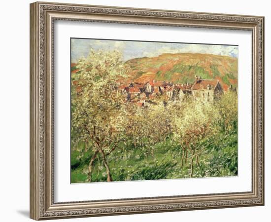 Apple Trees in Blossom, 1879-Claude Monet-Framed Giclee Print