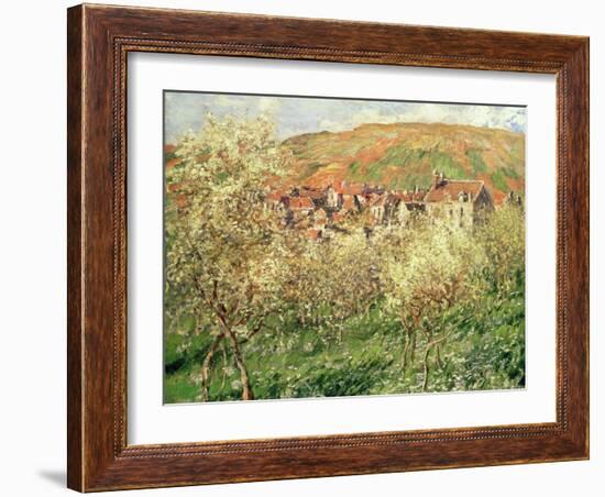 Apple Trees in Blossom, 1879-Claude Monet-Framed Giclee Print