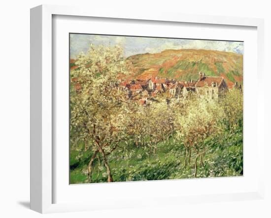 Apple Trees in Blossom, 1879-Claude Monet-Framed Giclee Print