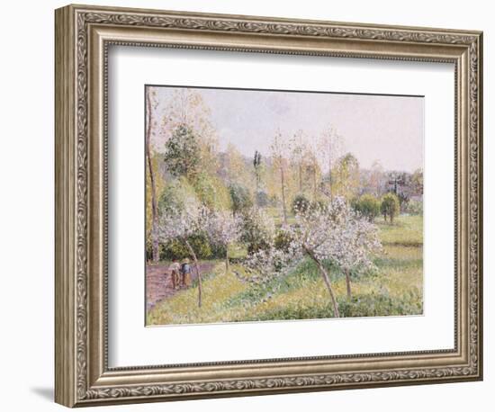 Apple Trees in Blossom, Eragny, 1895-Camille Pissarro-Framed Giclee Print