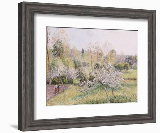 Apple Trees in Blossom, Eragny, 1895-Camille Pissarro-Framed Giclee Print