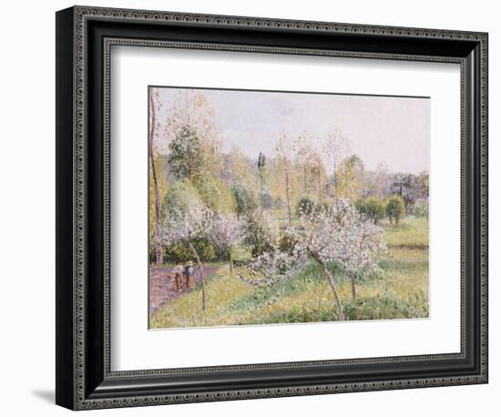 Apple Trees in Blossom, Eragny, 1895-Camille Pissarro-Framed Giclee Print