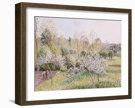 Apple Trees in Blossom, Eragny, 1895-Camille Pissarro-Framed Giclee Print