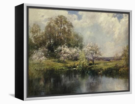 Apple Trees in Blossom-John Appleton Brown-Framed Premier Image Canvas