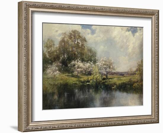 Apple Trees in Blossom-John Appleton Brown-Framed Giclee Print