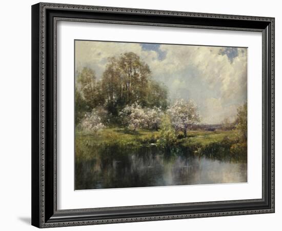 Apple Trees in Blossom-John Appleton Brown-Framed Giclee Print