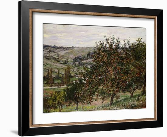 Apple Trees Near Vetheuil-Claude Monet-Framed Giclee Print