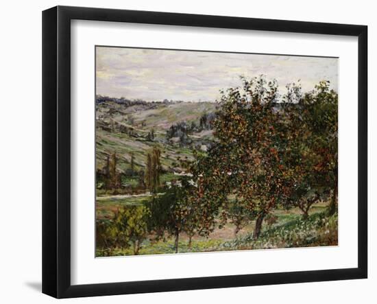 Apple Trees Near Vetheuil-Claude Monet-Framed Giclee Print