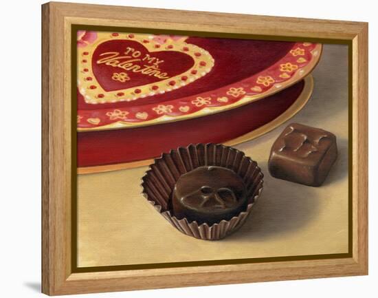 Apple Valentine Candy-Michele Meissner-Framed Premier Image Canvas