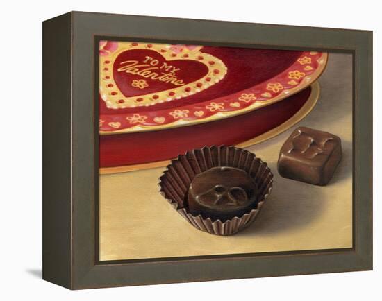 Apple Valentine Candy-Michele Meissner-Framed Premier Image Canvas