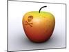 Apple with Poison Symbol, Artwork-Christian Darkin-Mounted Photographic Print