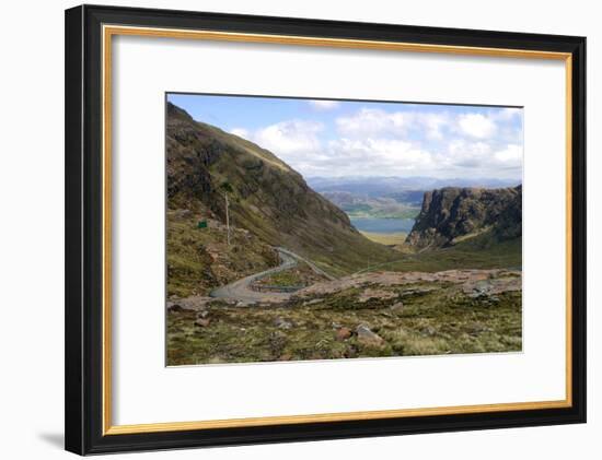 Applecross Peninsula and Loch Kishorn, Highland, Scotland-Peter Thompson-Framed Photographic Print