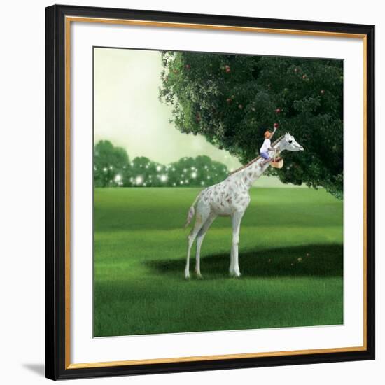 Applepicking-Nancy Tillman-Framed Giclee Print