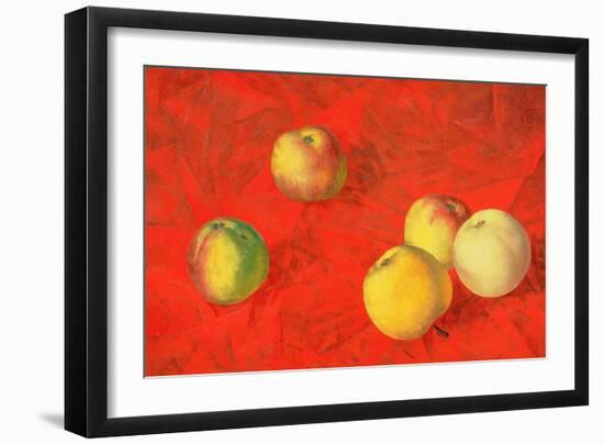 Apples, 1917-Kuzma Sergeevich Petrov-Vodkin-Framed Giclee Print