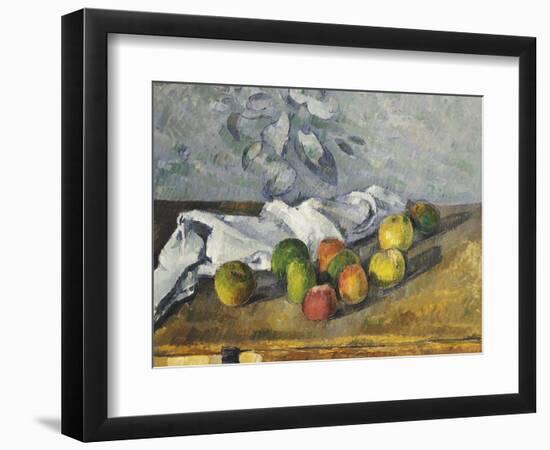 Apples and a Napkin-Paul Cézanne-Framed Giclee Print