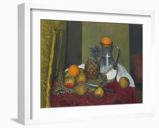 Apples and a Pineapple, 1923-Félix Vallotton-Framed Giclee Print