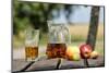 Apples and apple juice, Saargau, Rhineland-Palatinate, Germany, Europe-Hans-Peter Merten-Mounted Photographic Print