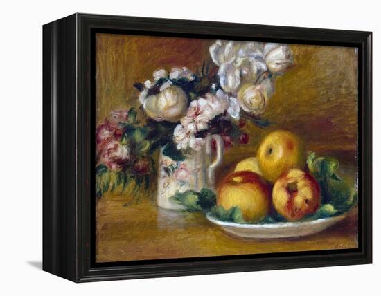 Apples and Flowers, C1895-Pierre-Auguste Renoir-Framed Premier Image Canvas