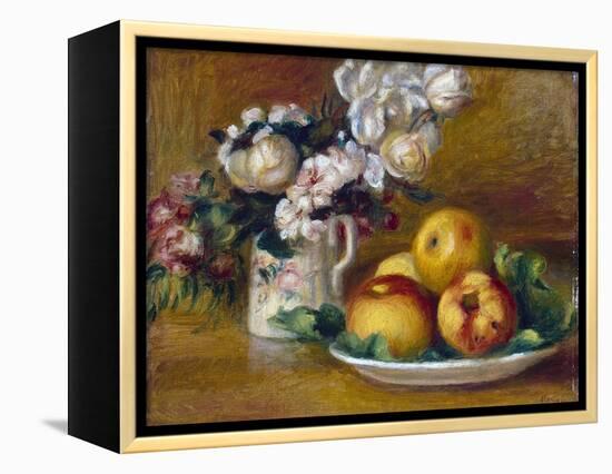 Apples and Flowers, C1895-Pierre-Auguste Renoir-Framed Premier Image Canvas