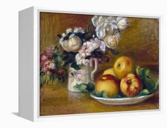 Apples and Flowers, C1895-Pierre-Auguste Renoir-Framed Premier Image Canvas