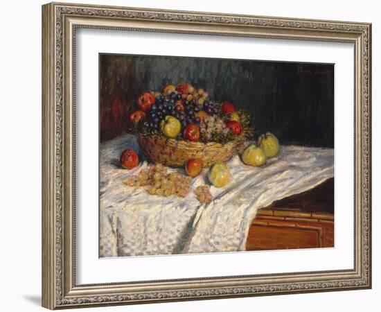 Apples and Grapes, 1879–80-Claude Monet-Framed Giclee Print