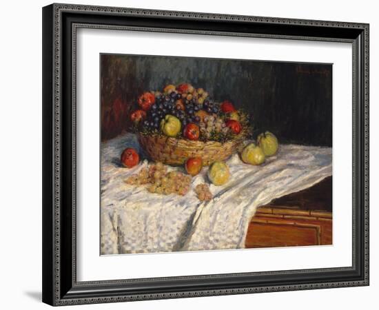 Apples and Grapes, 1879–80-Claude Monet-Framed Giclee Print