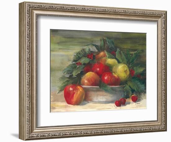 Apples and Holly-Carol Rowan-Framed Premium Giclee Print
