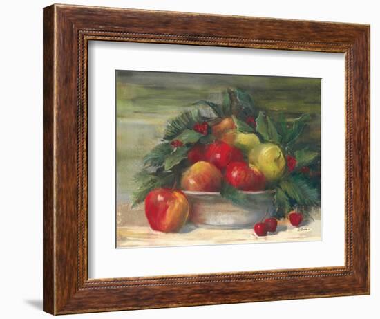 Apples and Holly-Carol Rowan-Framed Premium Giclee Print