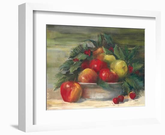 Apples and Holly-Carol Rowan-Framed Premium Giclee Print