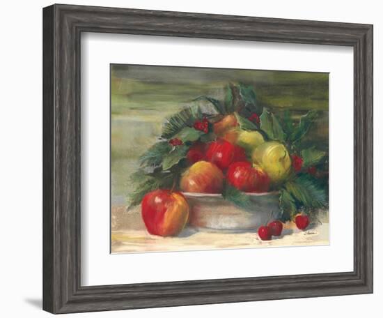 Apples and Holly-Carol Rowan-Framed Art Print