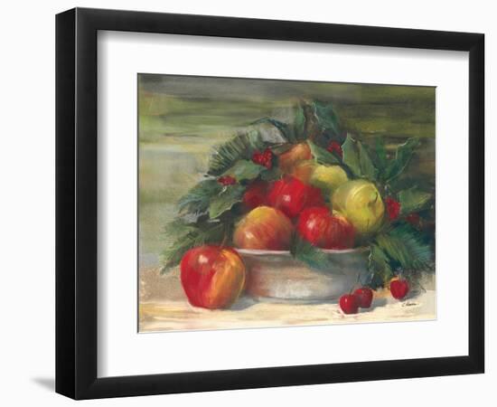 Apples and Holly-Carol Rowan-Framed Art Print