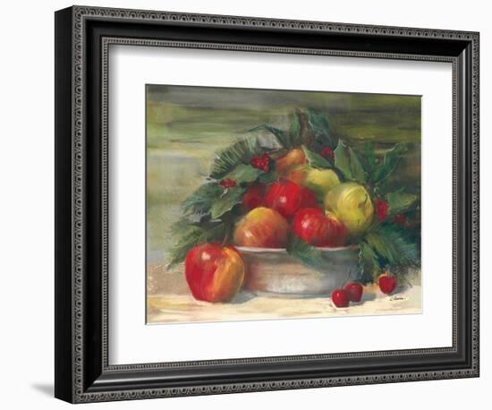 Apples and Holly-Carol Rowan-Framed Art Print