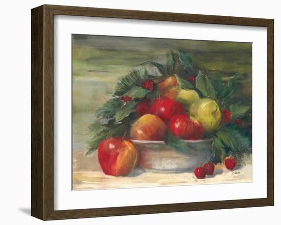 Apples and Holly-Carol Rowan-Framed Art Print