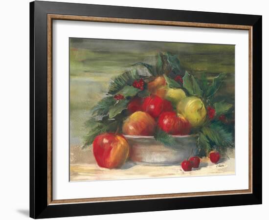 Apples and Holly-Carol Rowan-Framed Art Print