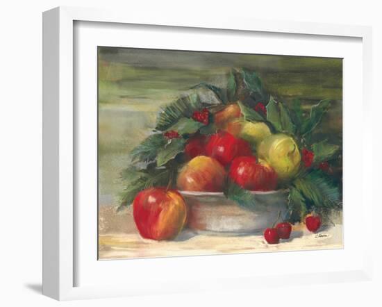 Apples and Holly-Carol Rowan-Framed Art Print