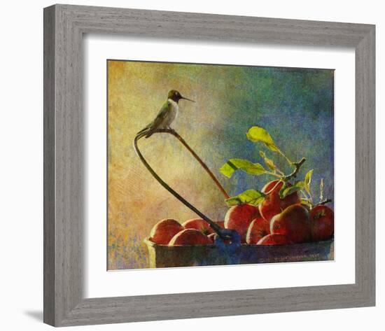 Apples and Hummer-Chris Vest-Framed Art Print