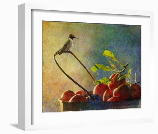 Apples and Hummer-Chris Vest-Framed Art Print