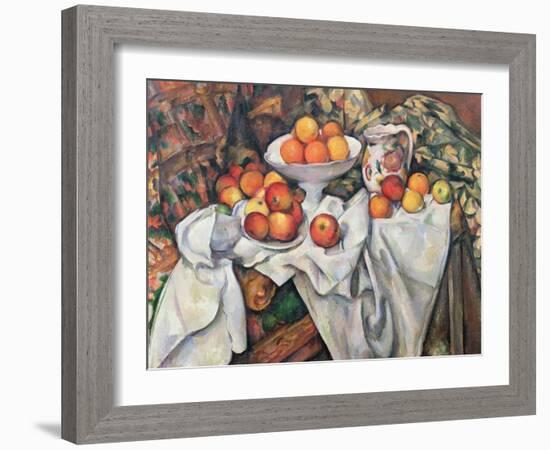 Apples and Oranges, 1895-1900-Paul Cézanne-Framed Giclee Print