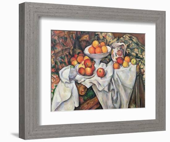 Apples and Oranges, 1895-1900-Paul Cézanne-Framed Giclee Print