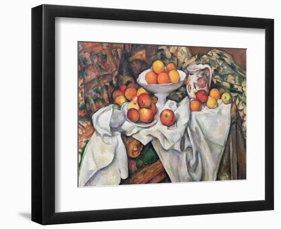 Apples and Oranges, 1895-1900-Paul Cézanne-Framed Giclee Print