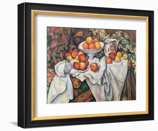 Apples and Oranges, 1895-1900-Paul Cézanne-Framed Giclee Print