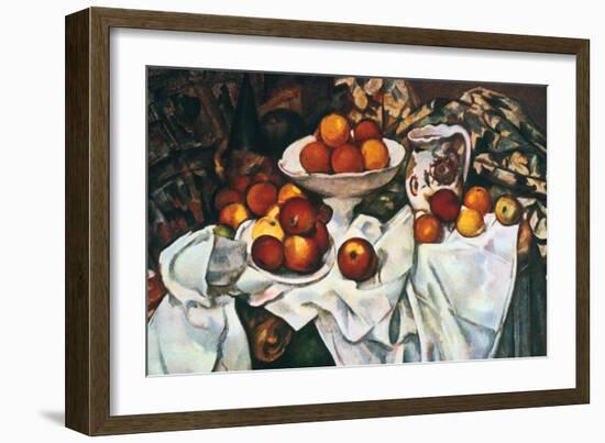 Apples and Oranges, 1895-1900-Paul Cézanne-Framed Giclee Print