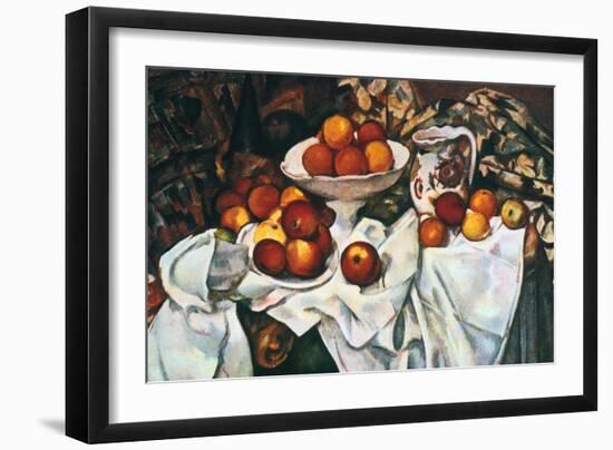 Apples and Oranges, 1895-1900-Paul Cézanne-Framed Giclee Print