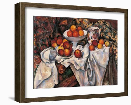 Apples and Oranges-Paul C?zanne-Framed Premium Giclee Print