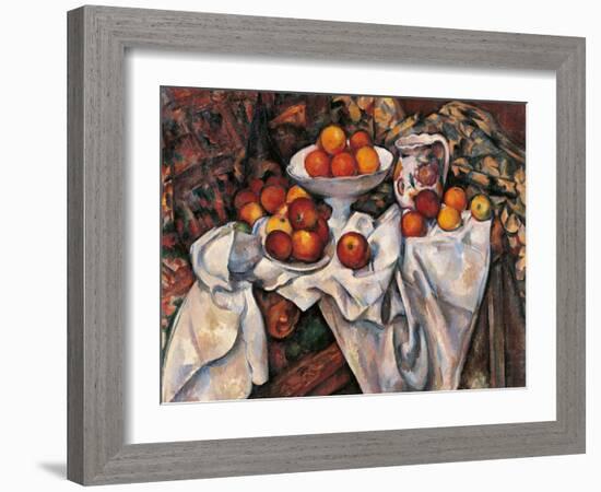 Apples and Oranges-Paul C?zanne-Framed Giclee Print
