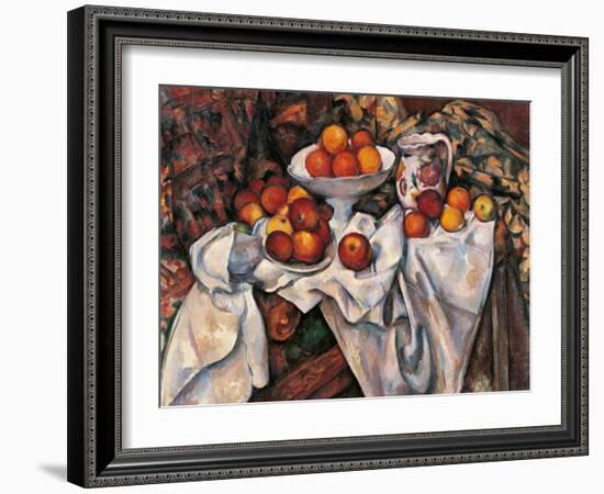 Apples and Oranges-Paul C?zanne-Framed Giclee Print