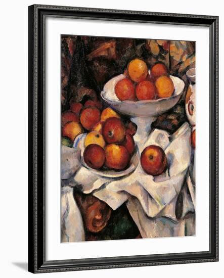 Apples and Oranges-Paul Cézanne-Framed Art Print