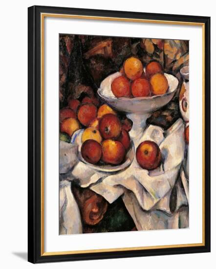 Apples and Oranges-Paul Cézanne-Framed Art Print