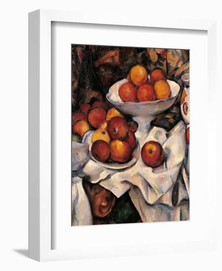 Apples and Oranges-Paul Cézanne-Framed Art Print