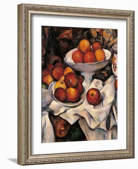 Apples and Oranges-Paul Cézanne-Framed Art Print